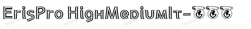ErisPro HighMediumIt字体转换